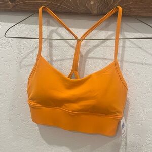 lululemon flow Y longline bra size 6, color tiger